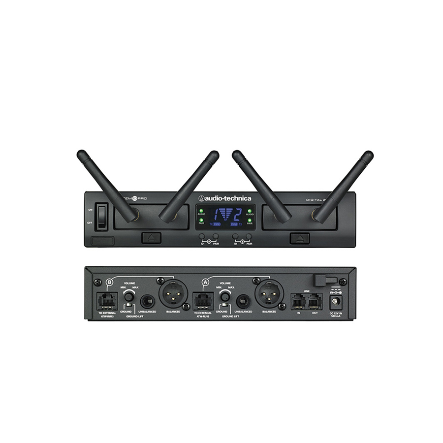 ไมโครโฟนไร้สายแบบคู่ชนิดดิจิตอล Audio Technica ATW1322 System10 Pro (2.4GHz)
