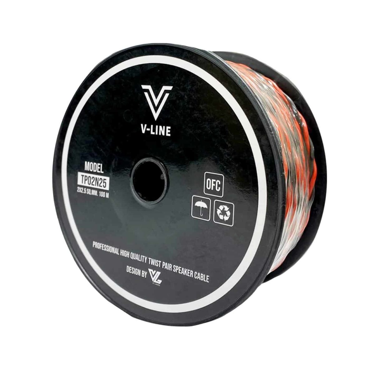 VLine TP02N25 สายใช้ในตู้ลำโพง 2 คอร์ ขนาด 2.5 Sqmm.