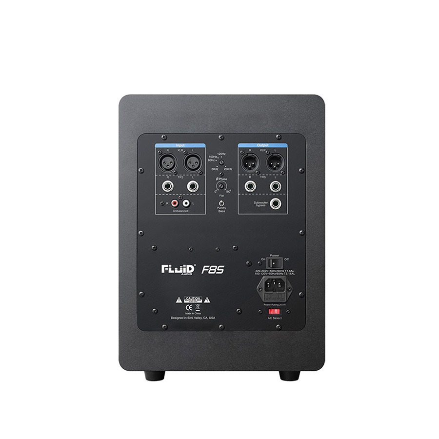 ลำโพงสตูดิโอ ยี่ห้อ Fluid Audio รุ่น F8S Studio Subwoofer 8″