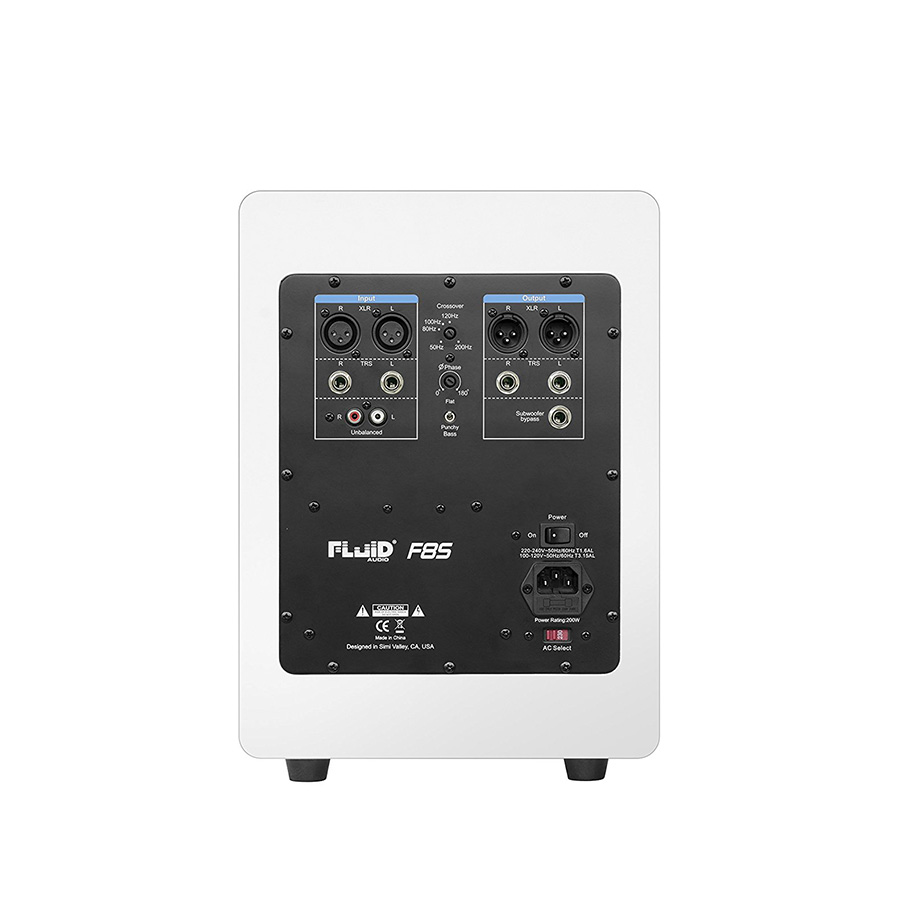 ลำโพงสตูดิโอ ยี่ห้อ Fluid Audio รุ่น F8SW Studio Subwoofer 8″