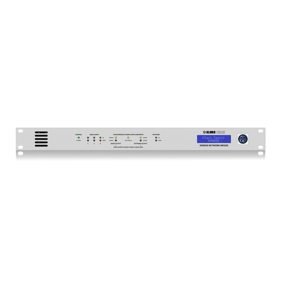 KLARK TEKNIK DN9650 AES50 Network Bridge Format Converter