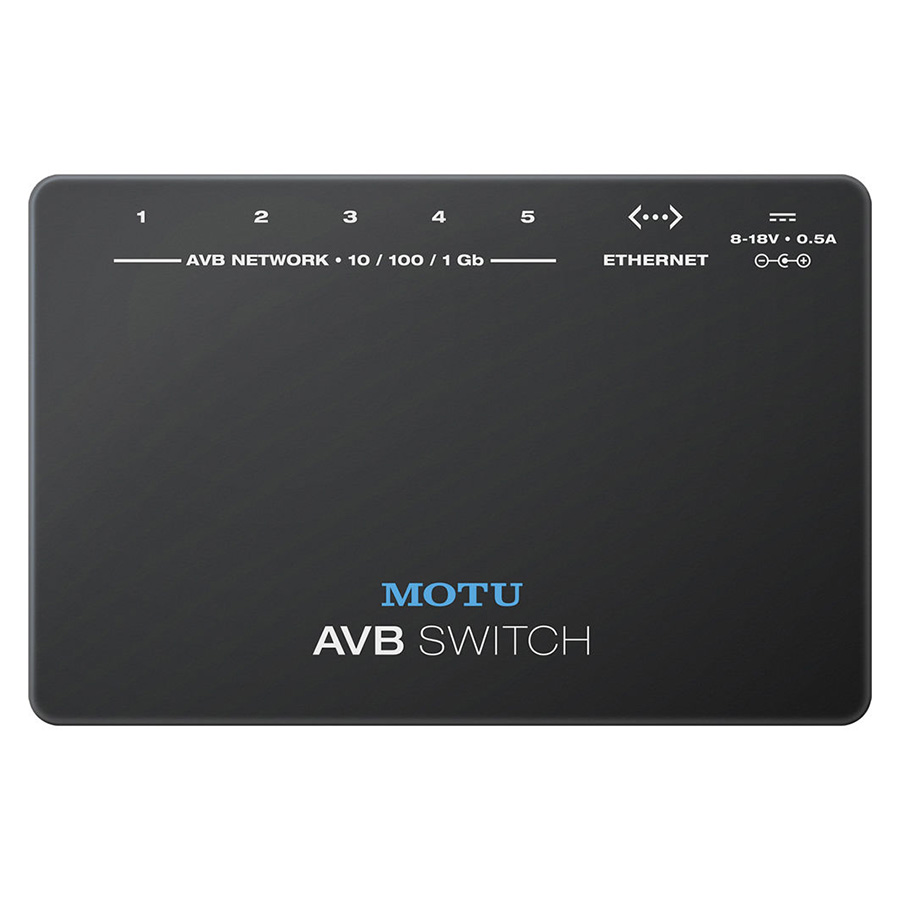 อุปกรณ์เชื่อมต่อสัญญาณ ยี่ห้อ Motu รุ่น AVB Switch