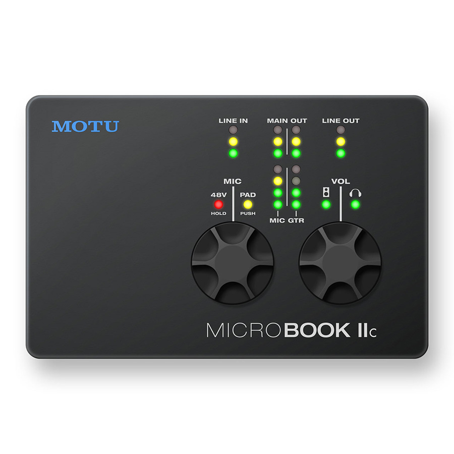 ออดิโออินเตอร์เฟส ยี่ห้อ Motu รุ่น MicroBook IIc Audio Interface