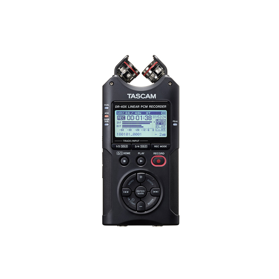 TASCAM DR40X 4-Track Digital Audio Recorder เครื่องบันทึกเสียง